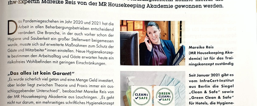 rhw management – Artikel: Grüne Hygiene für Hotels